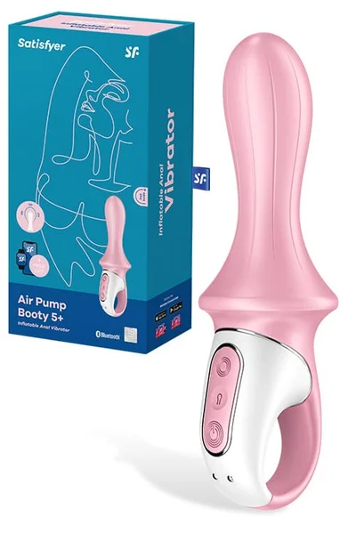 Satisfyer Air Pump Booty 5 7" Inflatable Anal Vibrator with App Control — image 8 of 13