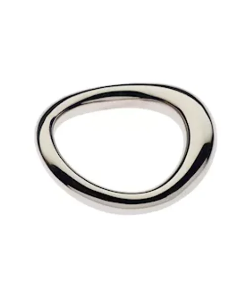 Kink Range Stainless Steel Bent Cock Ring - 47.5mm - Silver - — image 2 of 2