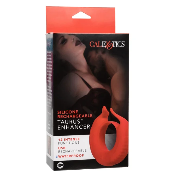 Silicone Rechargeable Taurus Enhancer - Red — image 23 of 25