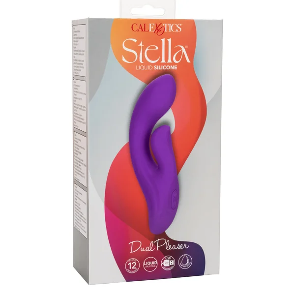 Stella Liquid Silicone Dual Pleaser - Purple — image 21 of 25