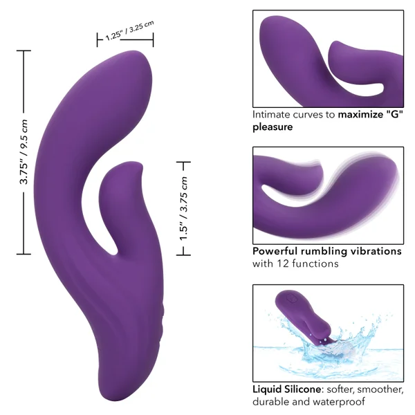 Stella Liquid Silicone Dual Pleaser - Purple — image 25 of 25