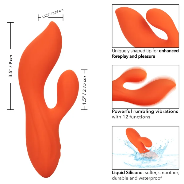 Stella Liquid Silicone Dual Teaser - Orange — image 24 of 25