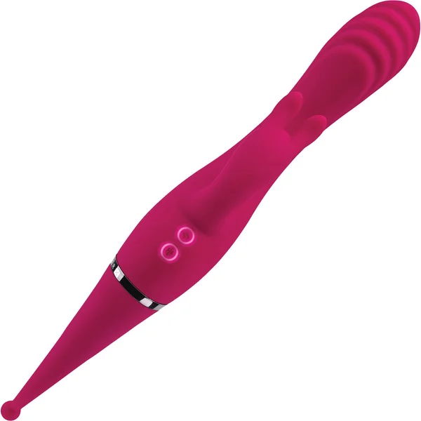 Gender X Four By Four Rechargeable Waterproof Silicone Quadruple Stimulating Vibrator - Red — image 16 of 20