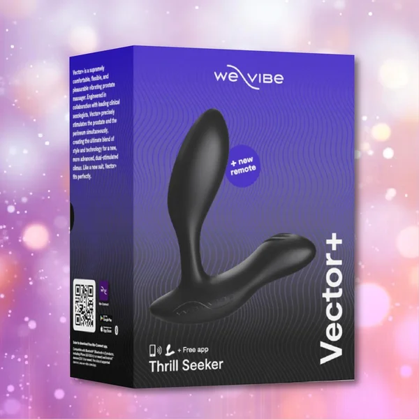 Vector+ By We-Vibe Waterproof Remote Controlled App Enabled Adjustable Prostate Massager - Charcoal Black — image 25 of 25