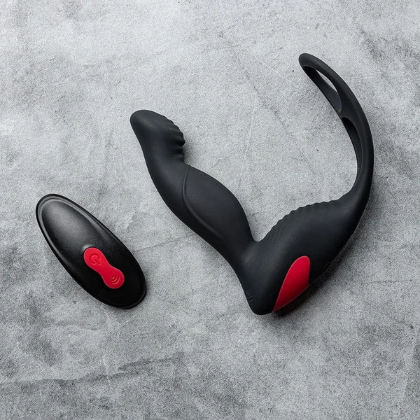 PPD 9-Speed Vibrating Prostate Massager and Cock Ring — image 3 of 12