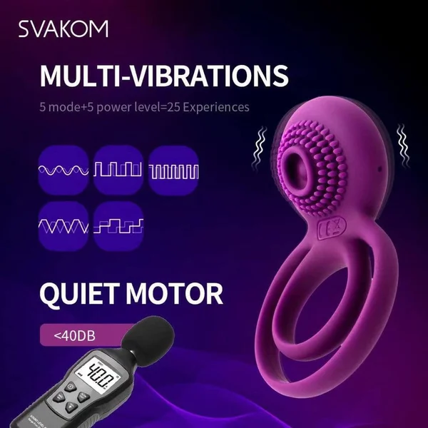 SVAKOM "Tammy" Double-Ring Cock Ring Vibrator — image 10 of 16