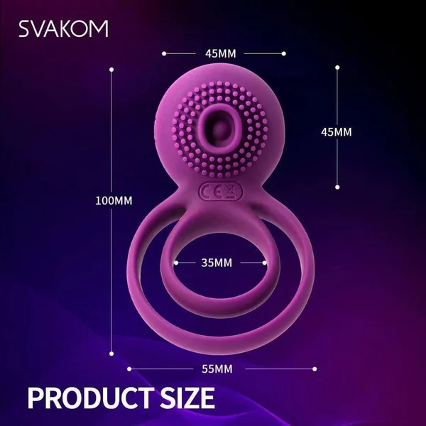 SVAKOM "Tammy" Double-Ring Cock Ring Vibrator — image 14 of 16