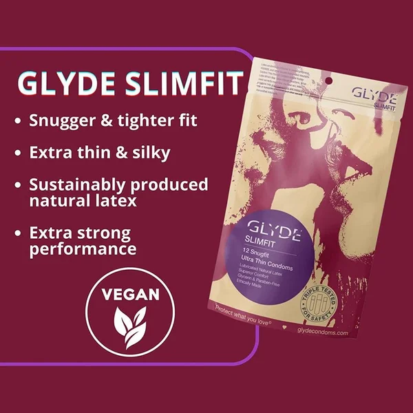 Glyde SlimFit Vegan Condoms | Small Size — image 8 of 15