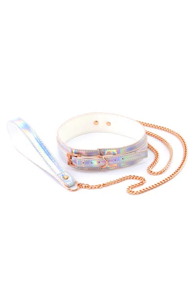 nsnovelties Cosmo Bondage Holographic Rainbow Collar & Leash — image 4 of 4