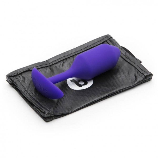 b-Vibe Snug Plug 2 Medium Weighted Silicone Butt Plug 4 Inch