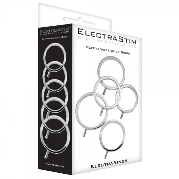 ElectraStim Uni-Polar Electrosex Cock Rings Pack of 5