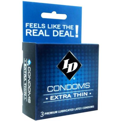 ID Extra Thin Condoms Box of 3