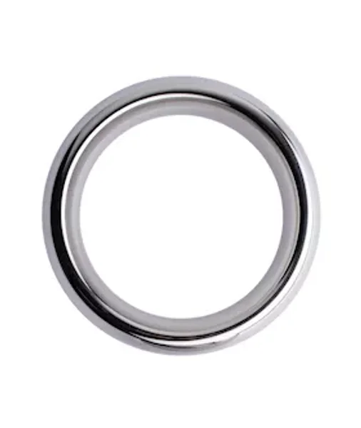 Kink Range Stainless Steel Curved Penis Head Ring - 1.9 Inch - Silver - 50mm — image 2 of 2