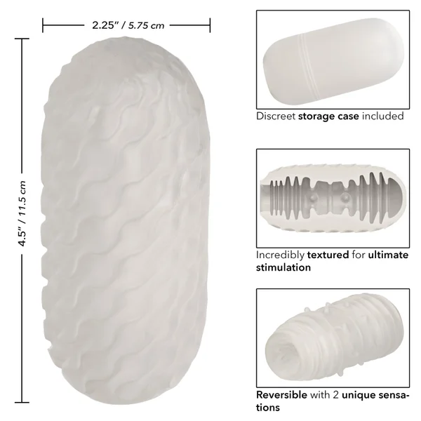 Boundless Reversible Ribbed Stroker - Clear — image 25 of 25
