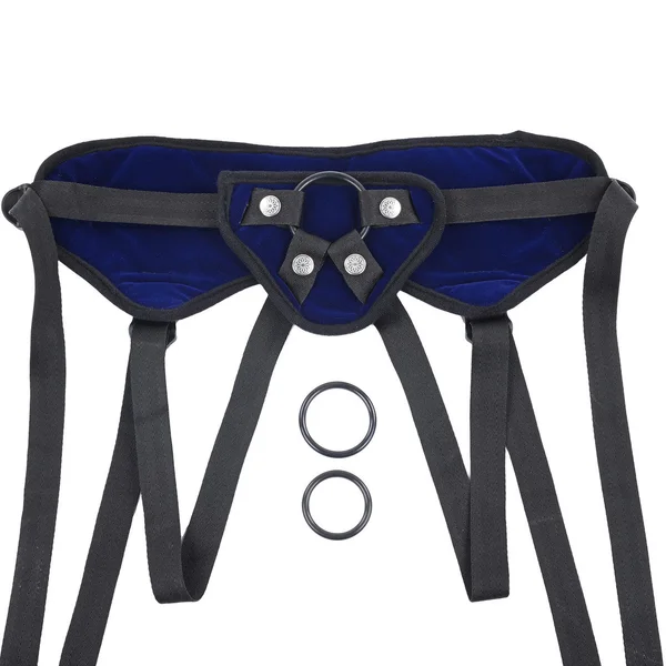 Lush Strap On Harness By Sportsheets - Blue, Fits Hips up to 60" — image 18 of 18