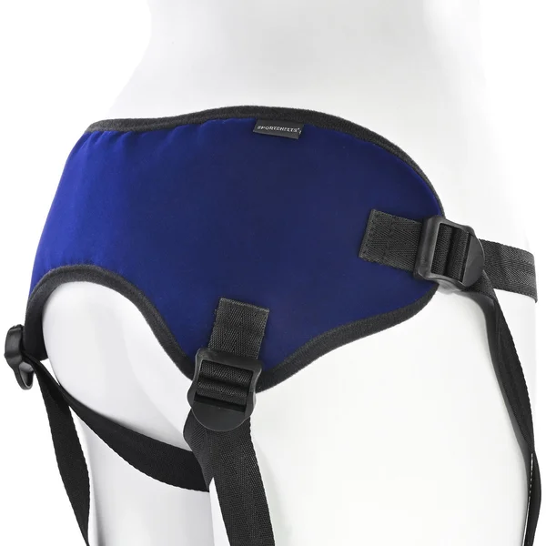 Lush Strap On Harness By Sportsheets - Blue, Fits Hips up to 60" — image 15 of 18