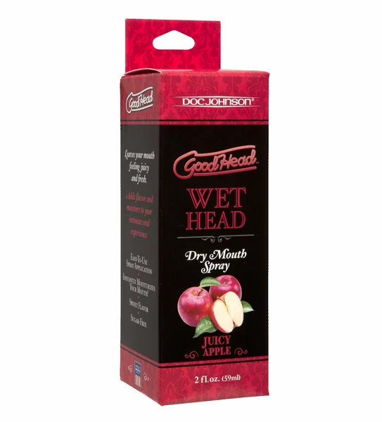 GoodHead Juicy Head Dry Mouth Spray 2 oz By Doc Johnson - Apple — image 4 of 5