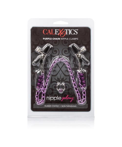 Nipple Play purple chain nipple clamps