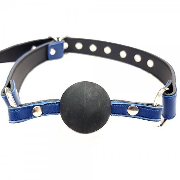 Harmony Blue Leather Ball Gag