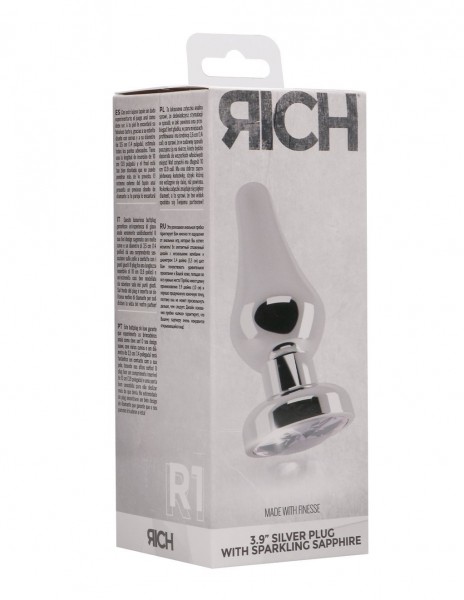 Rich R1 3.9 Inch Silver Anal Plug — image 6 of 6