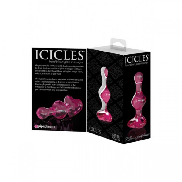 Pipedream Icicles 7.75" Double-Sided Glass Massager