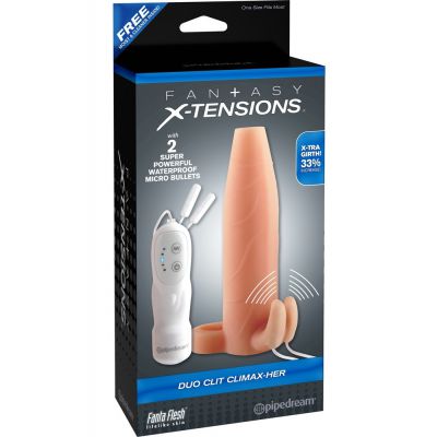 Fantasy X Tensions Duo Clit Climax Her Vibrating Penis Sleeve