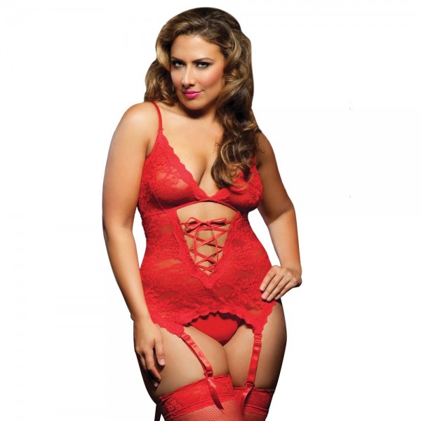Seven 'til Midnight - Midnight Affair Lace Cami - Queen Size