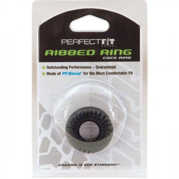 Perfect fit ribbed cock ring