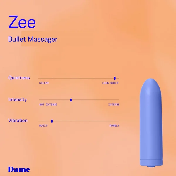 ZEE Rechargeable Bullet Vibrator by Dame - Periwinkle — image 11 of 12