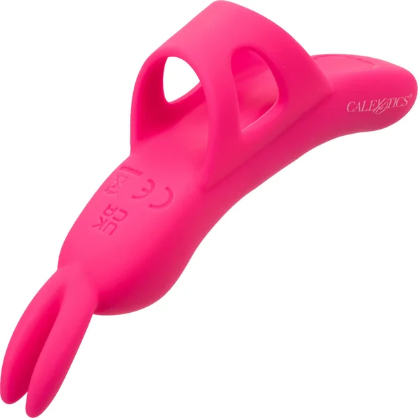Neon Vibes - The Flirty Vibe Rechargeable Silicone Finger Vibrator By CalExotics - Pink — image 20 of 25