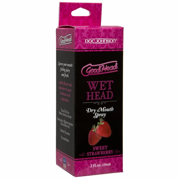 GoodHead Juicy Head Dry Mouth Spray 2 oz By Doc Johnson - Strawberry — image 4 of 5