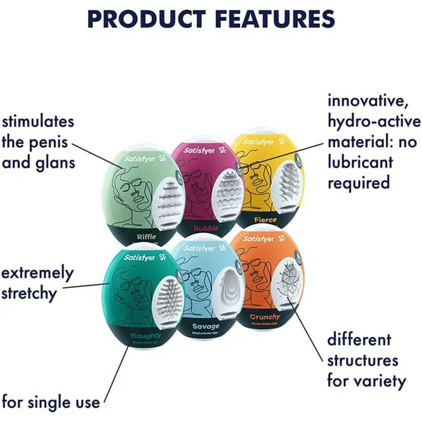 Satisfyer Masturbator Egg (4-Pack) — image 4 of 5