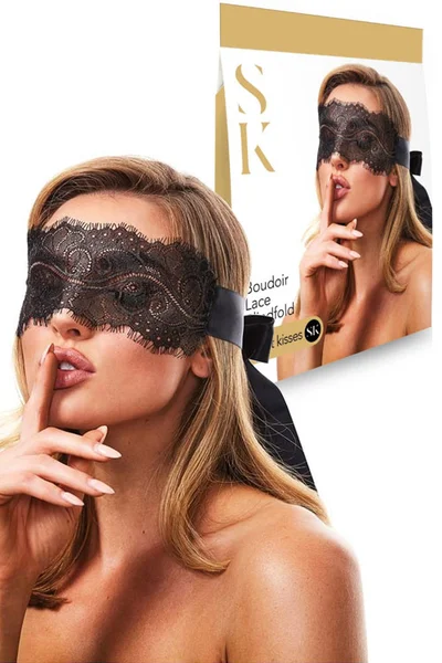 Secret Kisses Boudoir Lace Blindfold