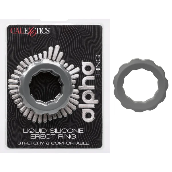 Alpha Liquid Silicone Erect Ring - Gray — image 23 of 23