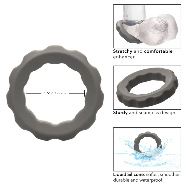 Alpha Liquid Silicone Erect Ring - Gray — image 21 of 23