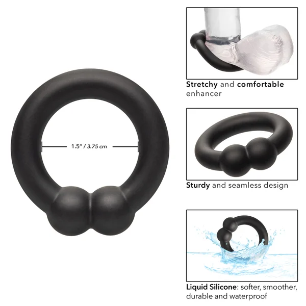 Alpha Liquid Silicone Muscle Ring - Black — image 21 of 23