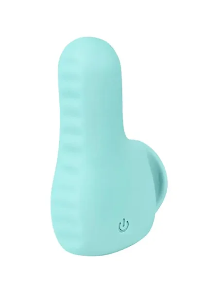 NEA Rechargeable Silicone Waterproof Vibrating Finger Bullet  by VeDO - Tease Me Turquoise — image 11 of 18
