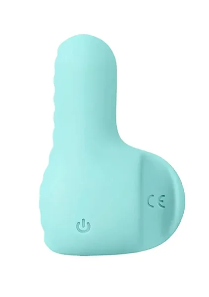 NEA Rechargeable Silicone Waterproof Vibrating Finger Bullet  by VeDO - Tease Me Turquoise — image 12 of 18