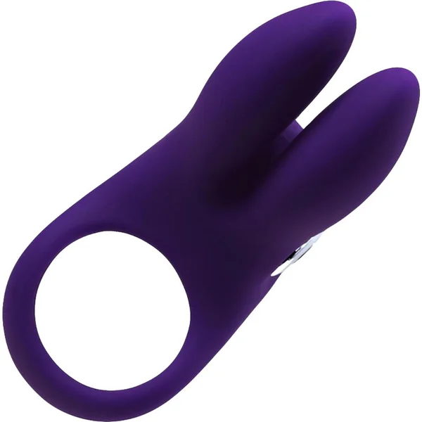 Sexy Bunny Rechargeable Silicone Vibrating Cock Ring by VeDO - Purple — image 11 of 14