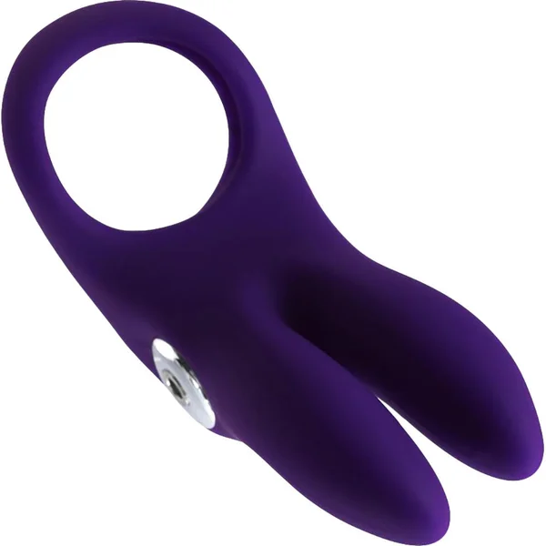 Sexy Bunny Rechargeable Silicone Vibrating Cock Ring by VeDO - Purple — image 12 of 14