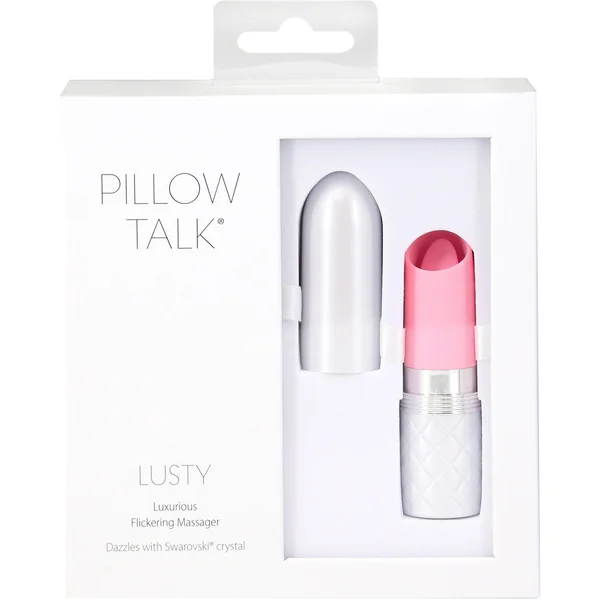 Pillow Talk Lusty Luxurious Rechargeable Silicone Flickering Massager - Pink — image 17 of 18