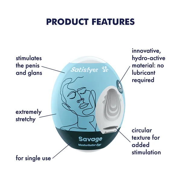 Satisfyer Masturbator Egg Savage — image 11 of 11