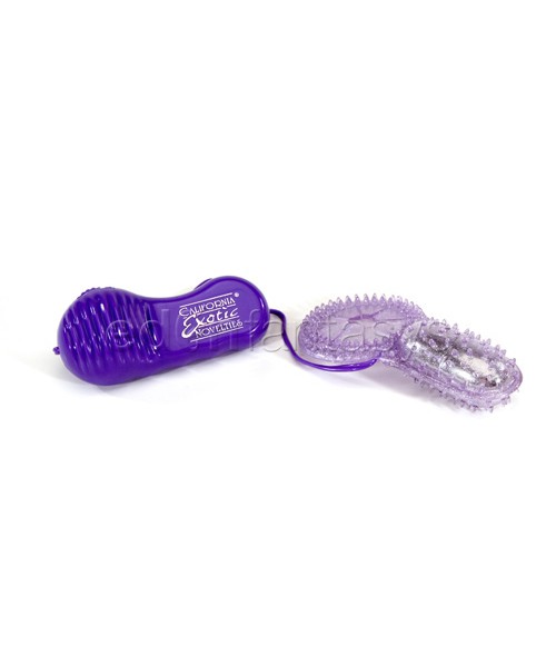 Glitter jelly vibro ring