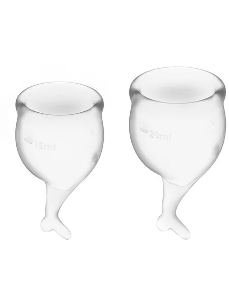Feel Secure Menstrual Cup Transparent 2pcs — image 7 of 9