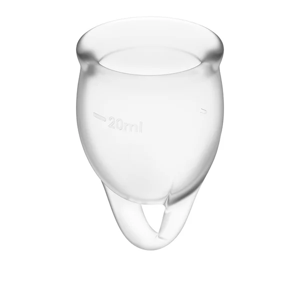 Feel confident Menstrual Cup Transparent 2pcs — image 6 of 8
