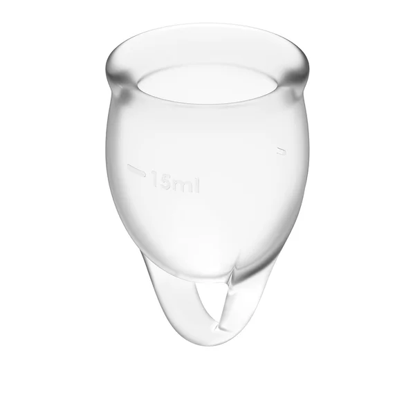Feel confident Menstrual Cup Transparent 2pcs — image 5 of 8