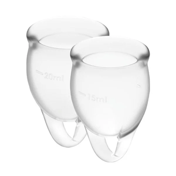 Feel confident Menstrual Cup Transparent 2pcs — image 8 of 8
