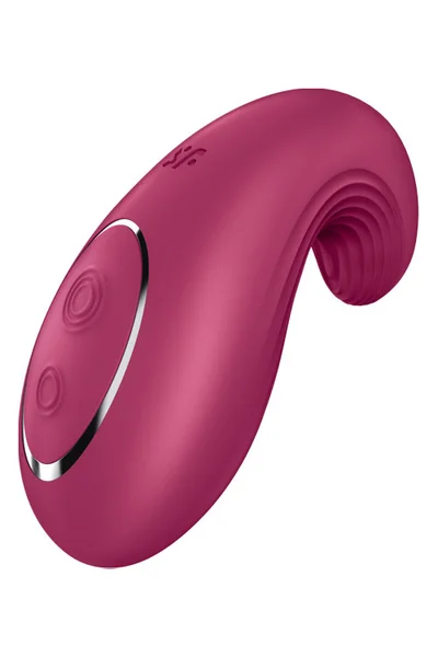 Satisfyer Dipping Delight - 3.7" Lay On Vibrator with Clitoral & Labial Stimulation — image 8 of 12