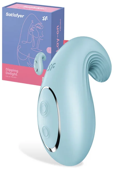 Satisfyer Dipping Delight - 3.7" Lay On Vibrator with Clitoral & Labial Stimulation — image 10 of 12