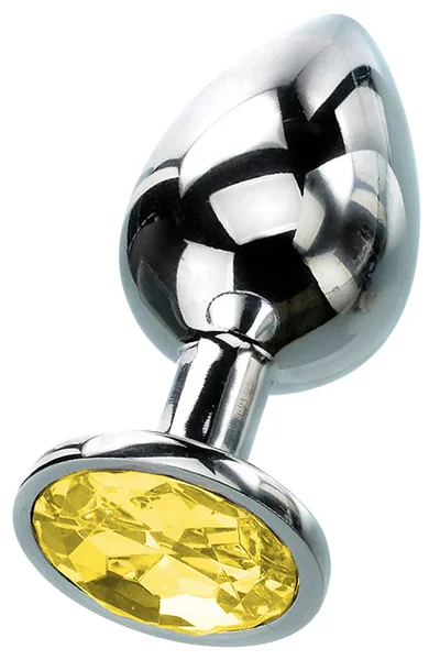 Curious Candy November - 2.7" Topaz Birthstone Butt Plug with Jewel — image 4 of 6
